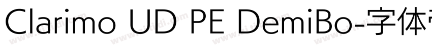 Clarimo UD PE DemiBo字体转换